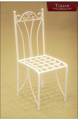 Krzesło Metalowe Białe