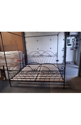 Wiking 160x200 ŁÓŻKO METALOWE Z BALDACHIMEM